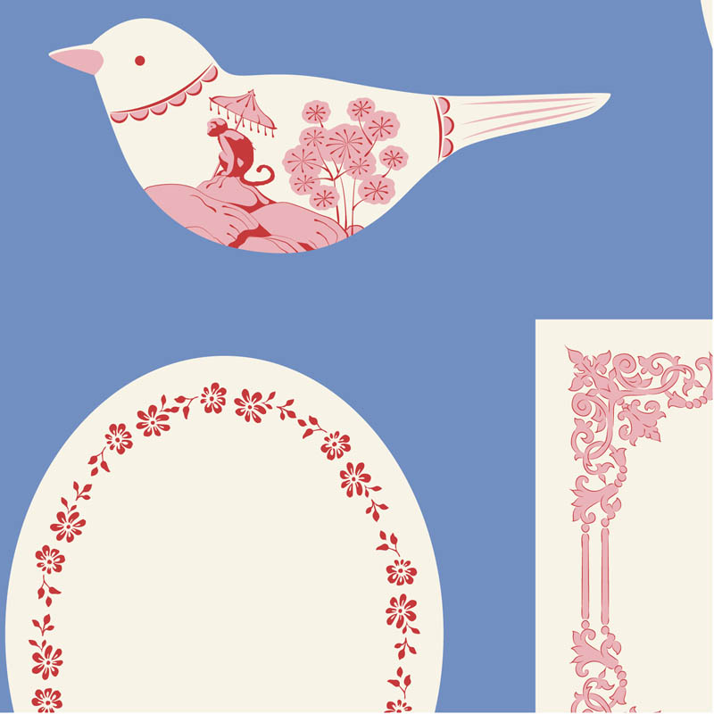 Labels & Ornaments Blue