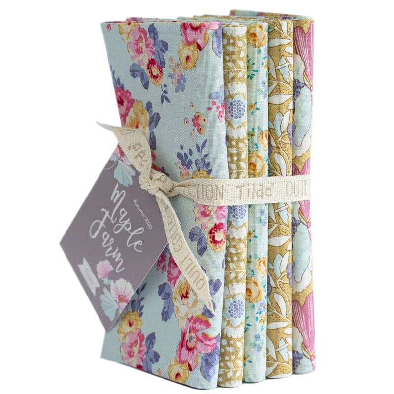 Fat Quarter Bundle Dijon/Teal