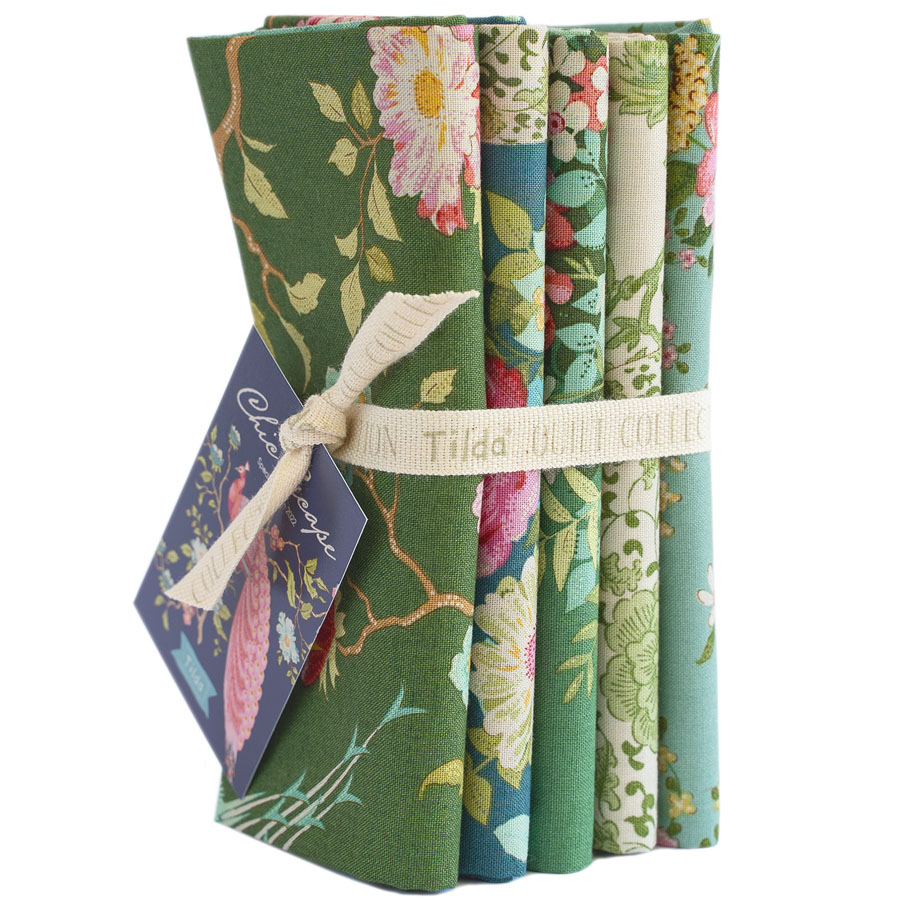 Fat Quarter Bundle Green-Teal