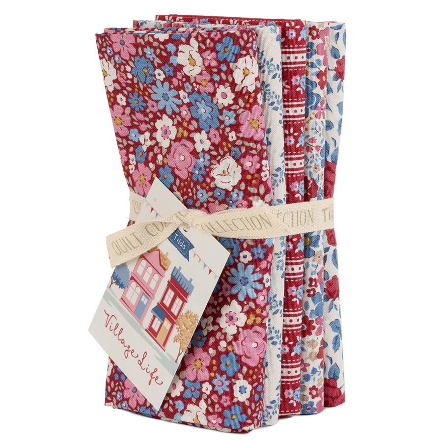 Fat Quarter Bundle Burgundy