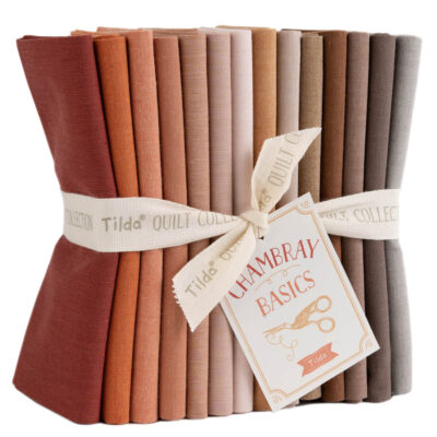 Fat Quarter Bundle Chambray Rust/Terracotta/Brown