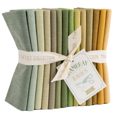 Fat Quarter Bundle Chambray Yellow/Green/Sage